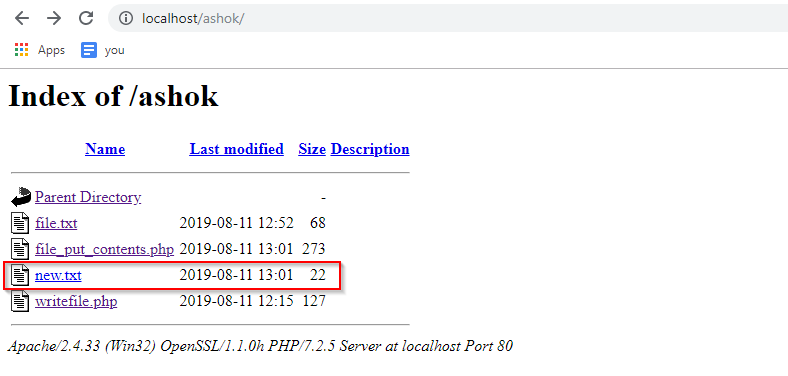 Image-Write a file in PHP- Edureka