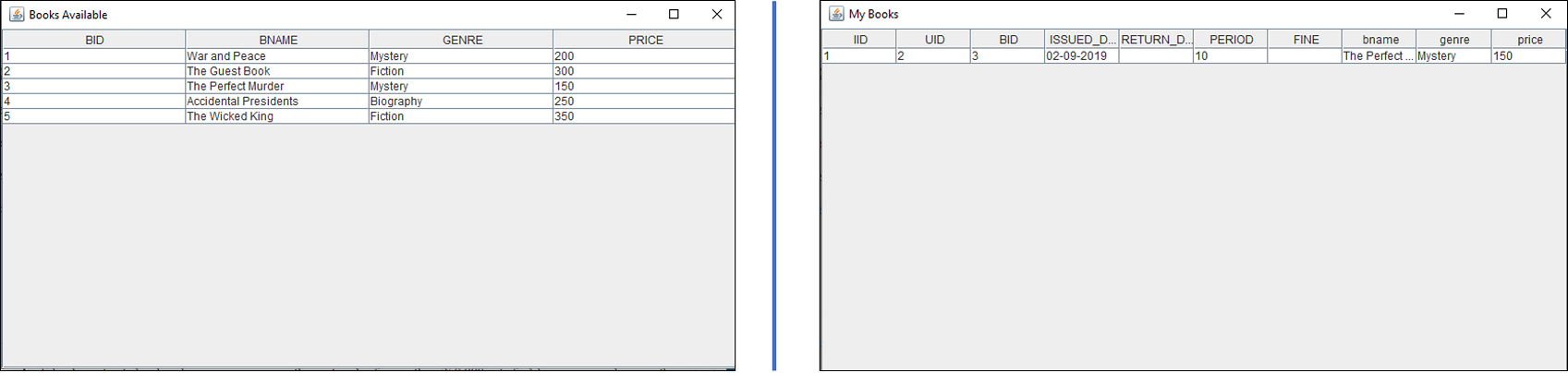 Books - Library Management System Project in Java - Edureka
