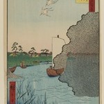 Scattered Pines, Tone River, No. 71 from One Hundred Famous Views of Edo