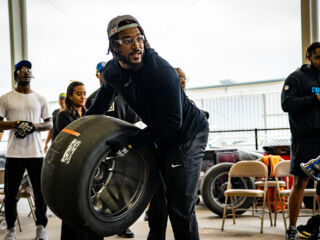 Carolina Panthers visit Hendrick Motorsports