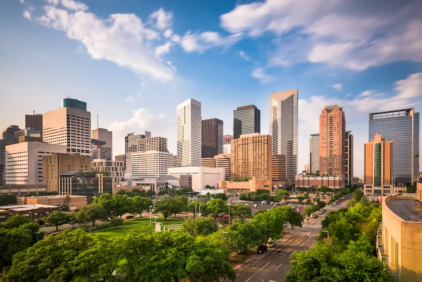 An image of Houston super imposed with the text "Houston"