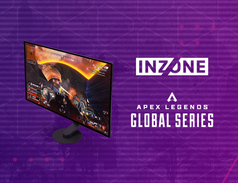 Image of the INZONE M10S monitor on a purple background.