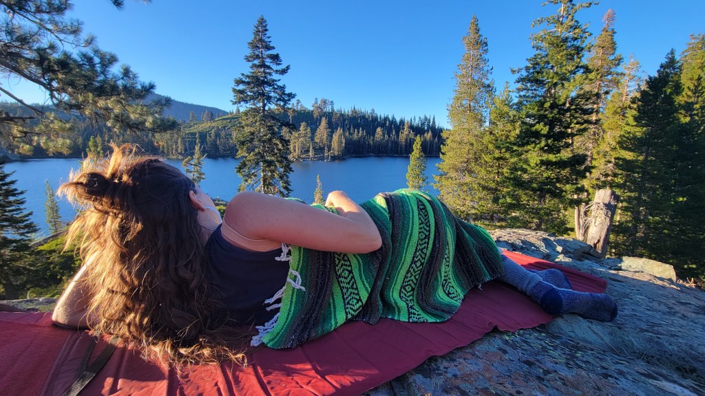 hiking socks - lounging in the rei merino expedition socks after a long day of...