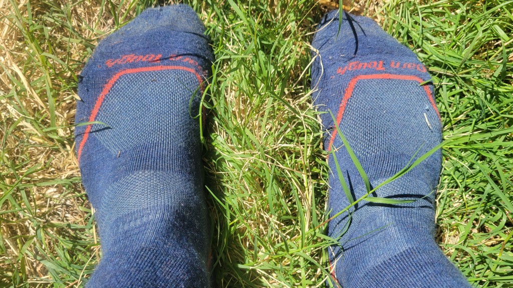 hiking socks - the light hiker micro crew is snug, durable, and breathes well due...