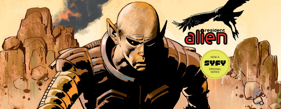 Resident Alien syfy banner