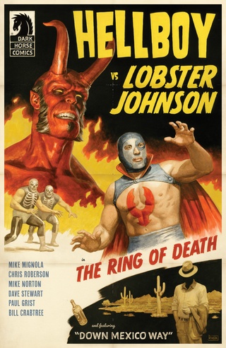 Hellboy vs. Lobster Johnson in: The Ring of Death one-shot