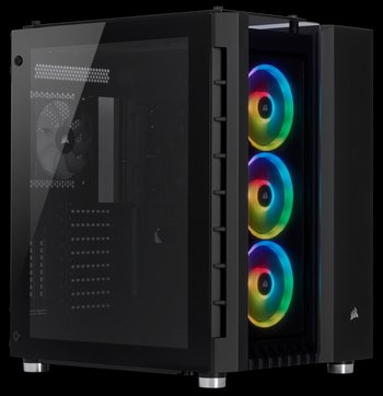 Crystal Series 680X RGB ATX High Airflow Tempered Glass Smart Case — Black