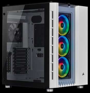 Crystal Series 680X RGB ATX High Airflow Tempered Glass Smart Case — White