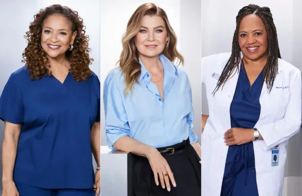 Debbie Allen, Ellen Pompeo, and Chandra Wilson in Grey's Anatomy (Photos: ABC)