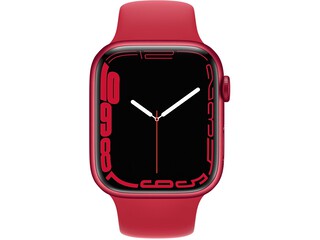 apple watch series 7 41mm red aluminum red sport band 