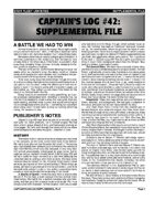 Captain's Log #42 Supplement