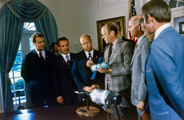 President Ford with Apollo-Soyuz Astronauts and Cosmonauts