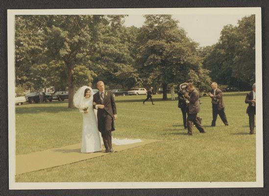 Luci Johnson and Patrick Nugent on their Wedding Day
