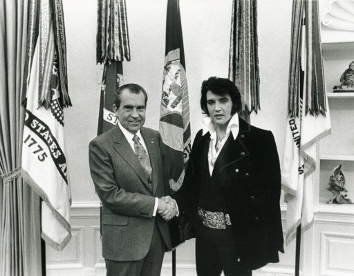 President Nixon Meets Elvis in the Oval Office