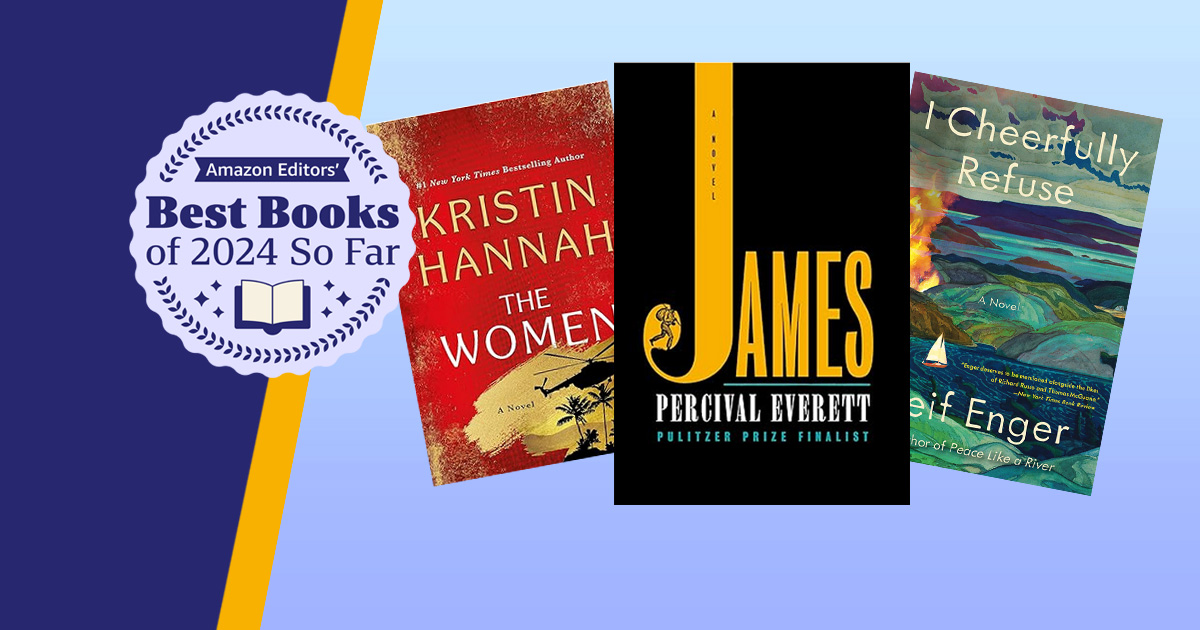 Percival Everett's "James," Kristin Hannah's "The Women," and Leif Enger's "I Cheerfully Refuse."