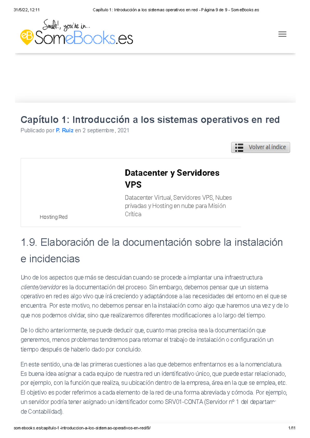 Capitulo 1 Introduccion A Los Sistemas Operativos En Red Pagina 9 De 9 Some Books 1 Studocu