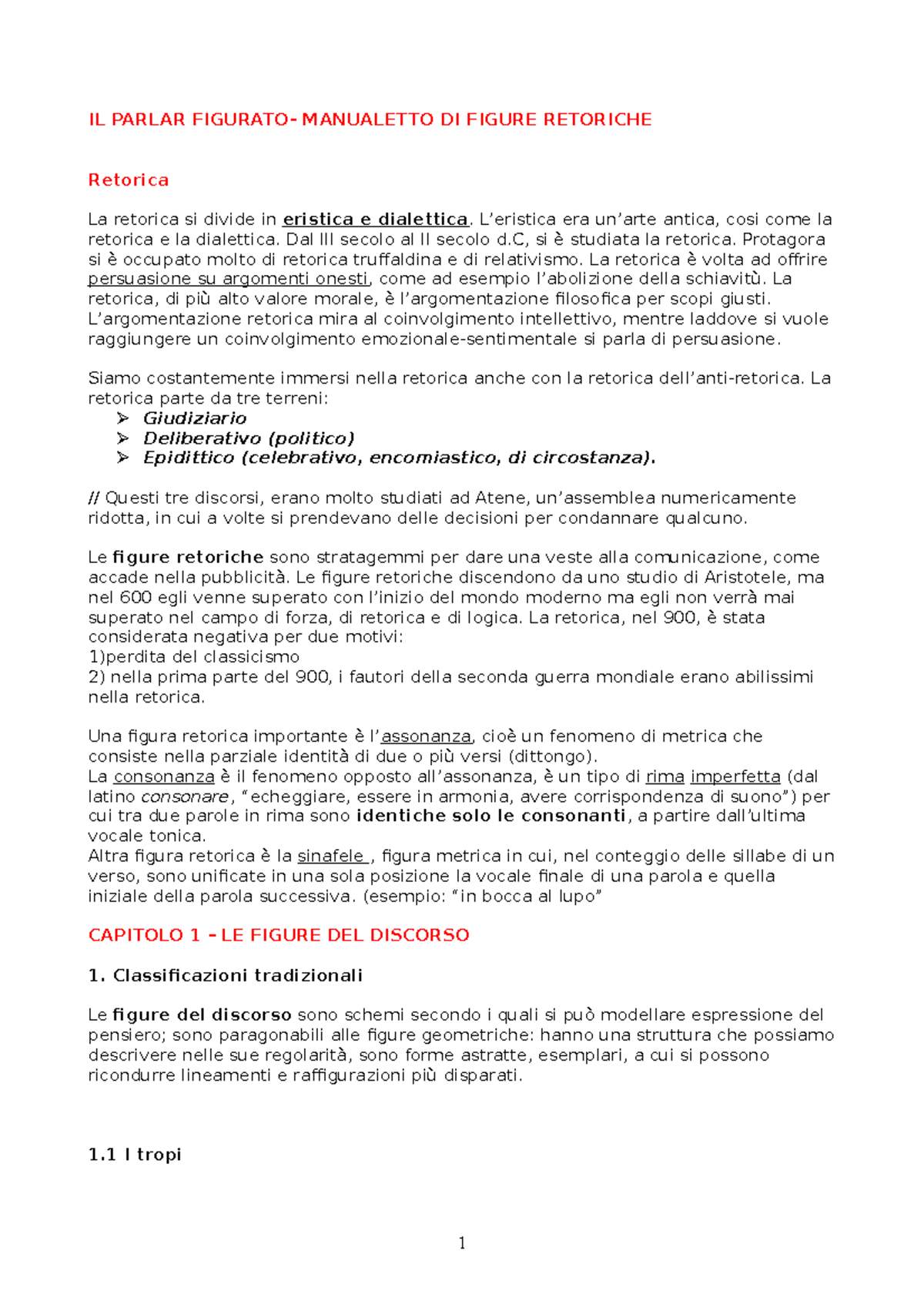 Parla Figurato Manualetto Di Figure Retoriche Il Parlar Figurato Manualetto Di Figure Retoriche Studocu