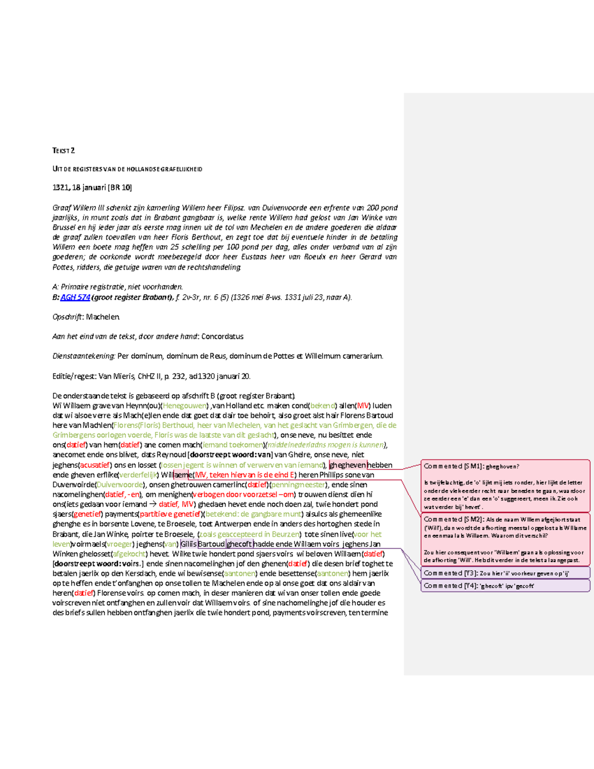 College Aantekeningen Colleges 2 4 6 10 12 Teksten Tekst 2 Uit De Registers Van De Studocu