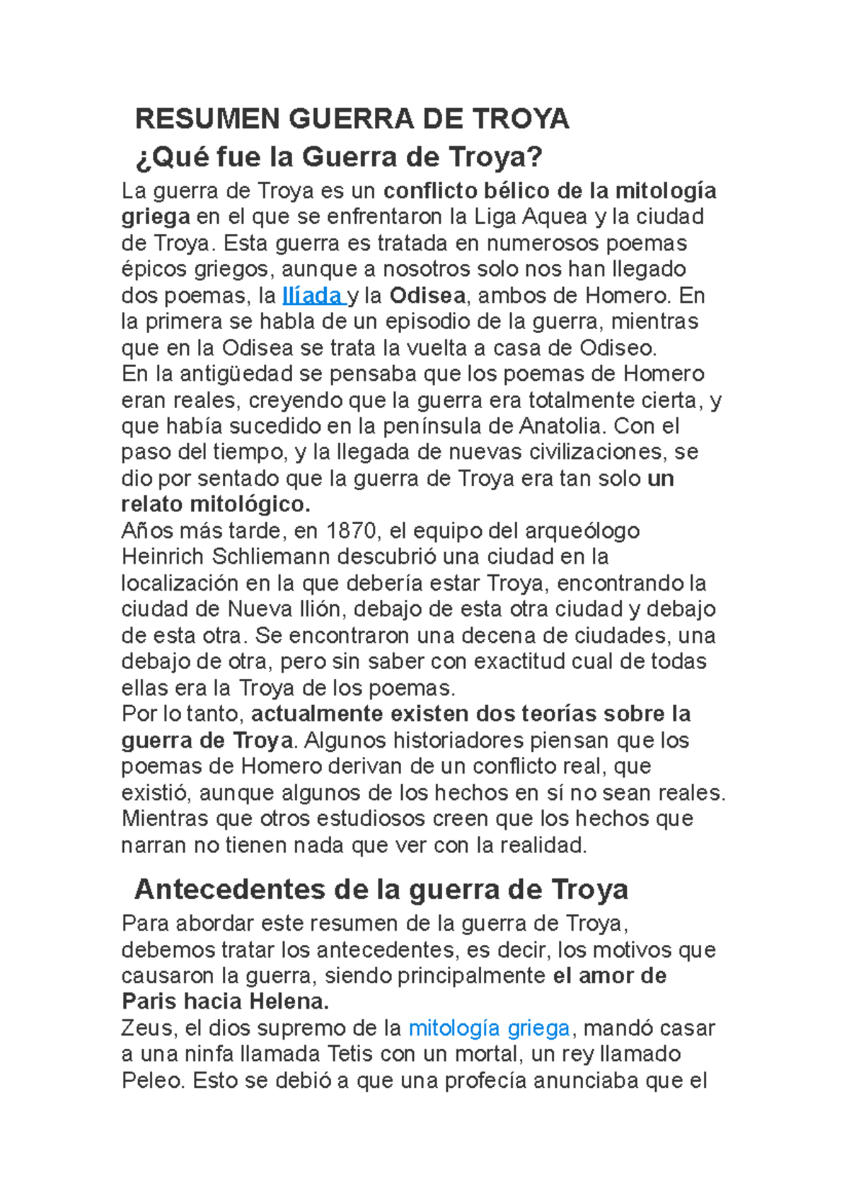 Resumen Guerra De Troya Resumen Guerra De Troya Que Fue La Guerra De Troya La Guerra De Troya Es Studocu
