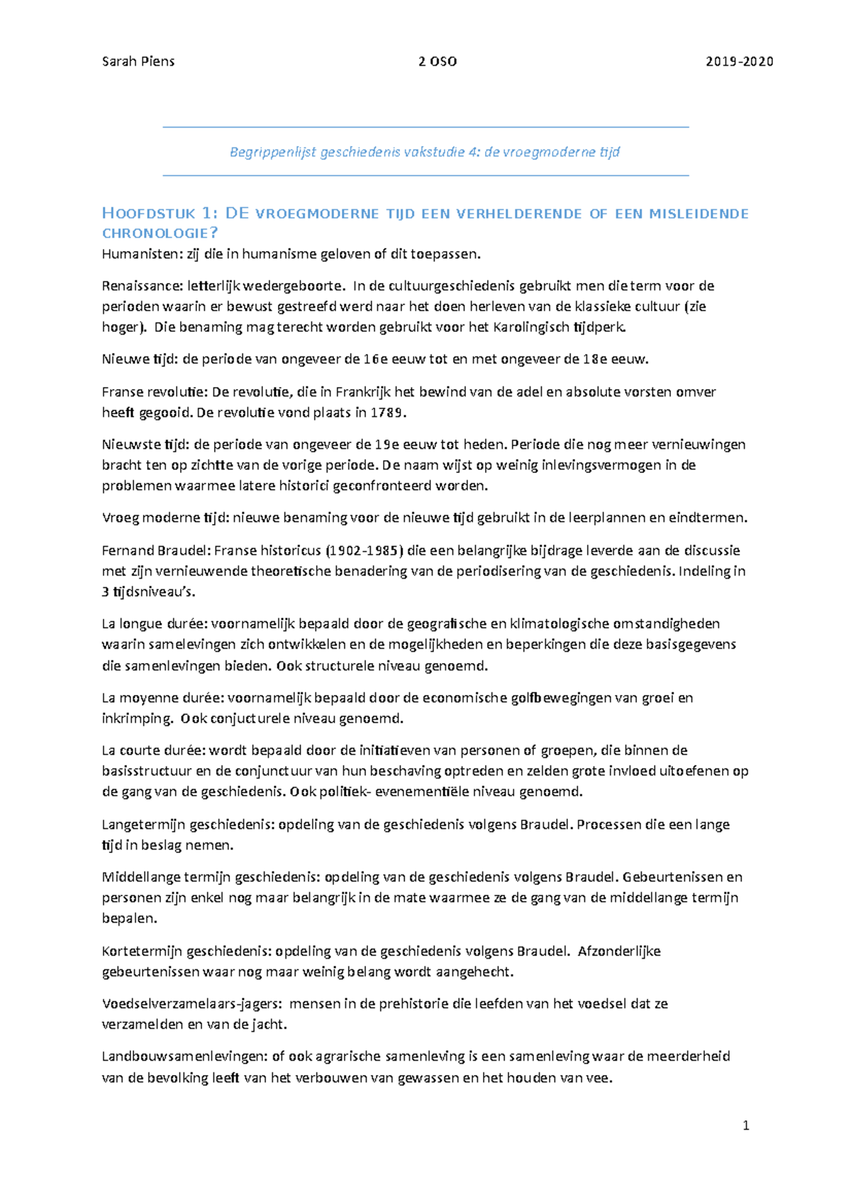 Begrippenlijst Geschiedenis Vakstudie 4 Renaissance Letterlijk Wedergeboorte In De Studocu