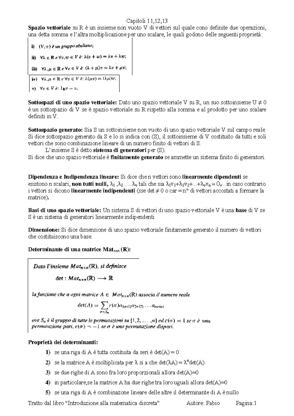Bigino Riassunto Contenente I Concetti Base Del Corso Di Matematica Del Discreto Capitoli Studocu