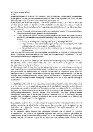 Bestuurs Proces Recht Werkcollege 8 4 November 2019 8 Werkgroepopdrachten Vraag 1 A Lees De Studeersnel