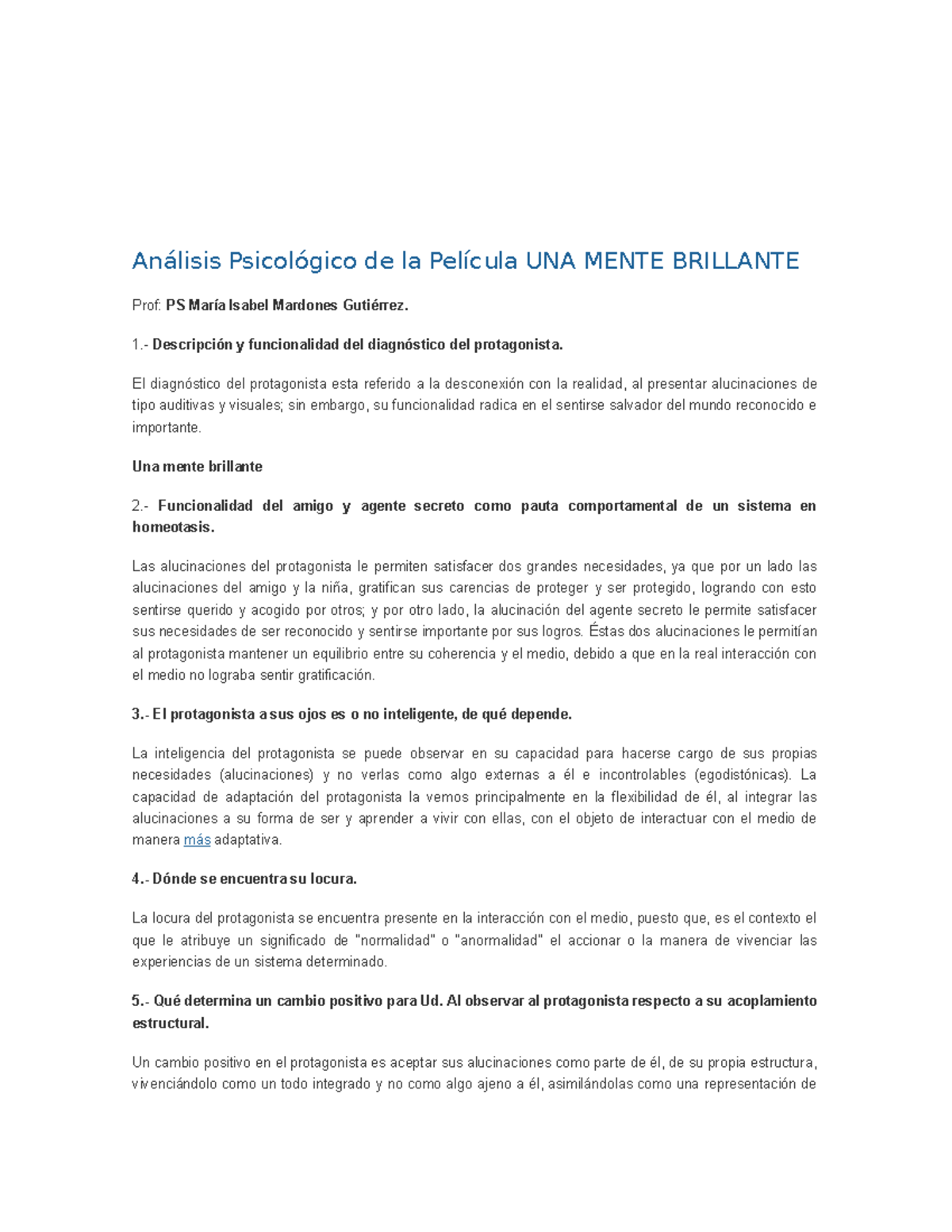 Pdfslide Una Mente Brillante Analisis Psicologico Analisis Psicologico De La Pelicula Una Mente Studocu