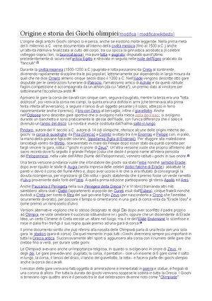 Origine E Storia Dei Giochi Olimpici Origine E Storia Dei Giochi Olimpici Modifica Modifica Studocu