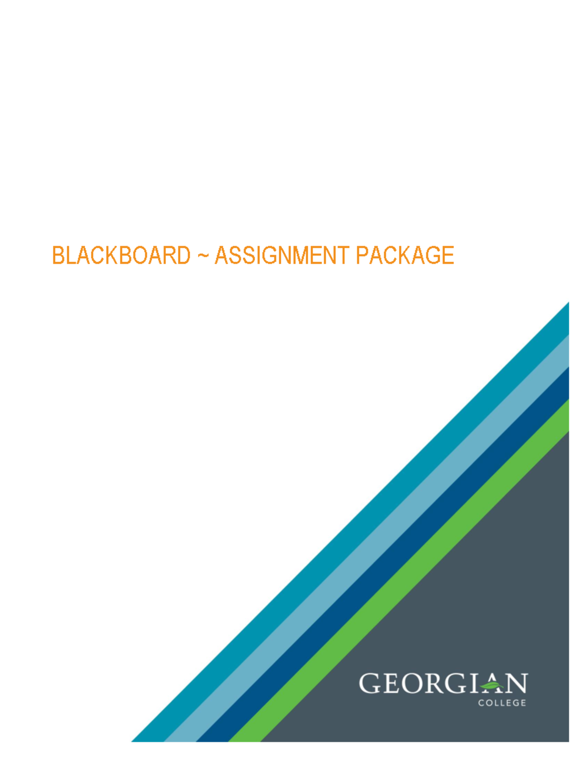 Bb Tipsheets Assignment Grading Mktg 2012 Gc Studocu