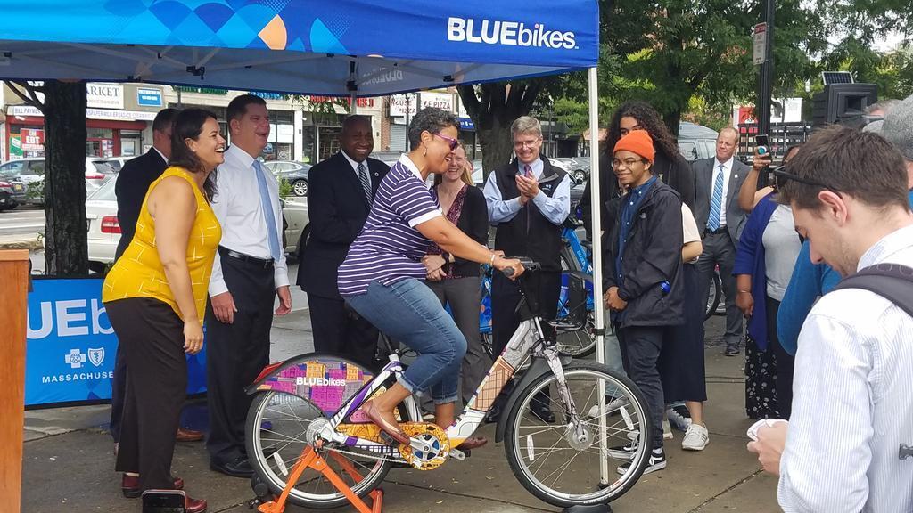 Bluebikes Launch On Mattapan Bike  Mattapan Sq  Sept 2018