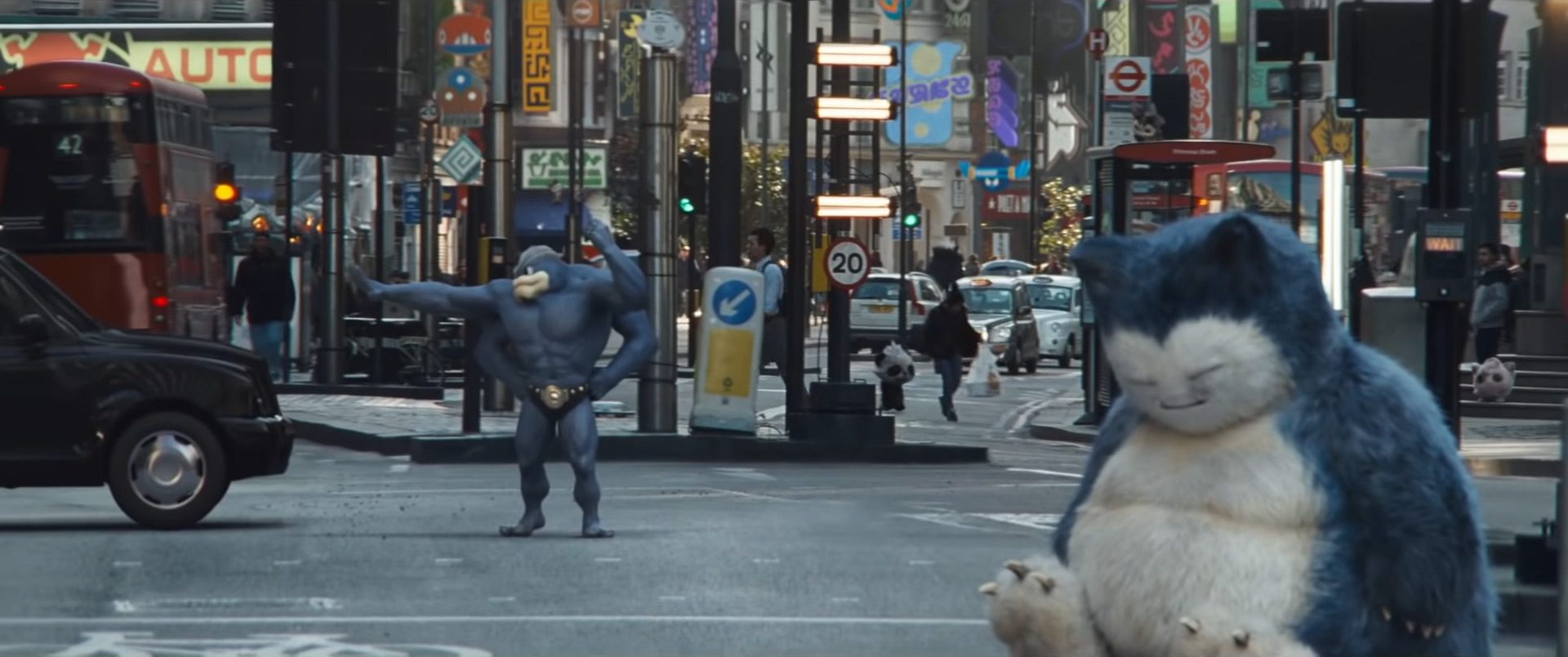 Machamp and Snoralx in Detective Pikachu