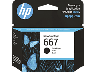 Cartucho de Tinta HP 667 Negro Ink Advantage Original  (3YM79AL)