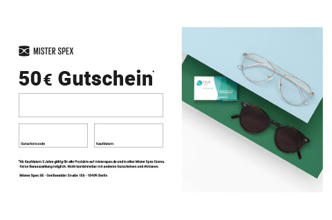 Mister Spex Gutschein 100 Euro