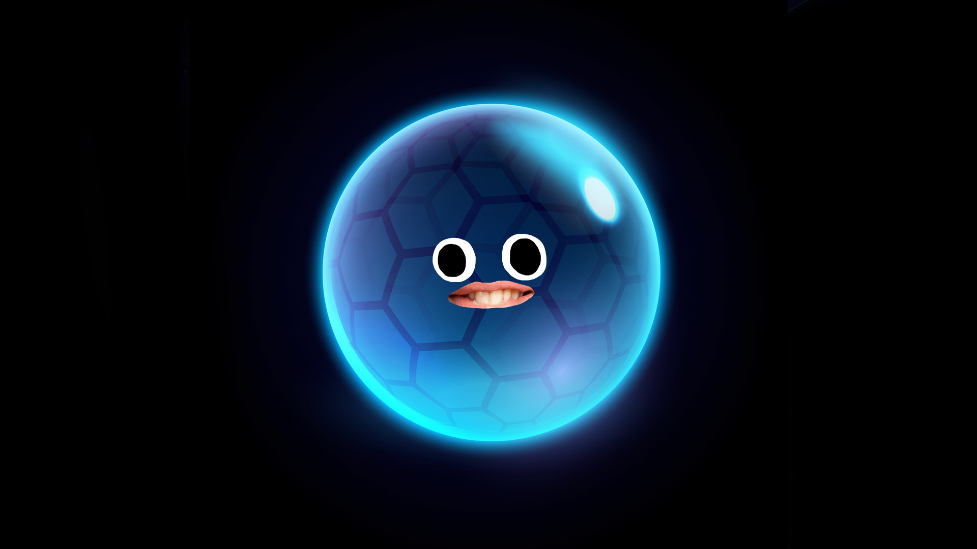 A glowing ball