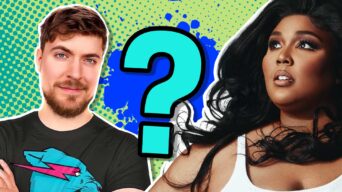 MrBeast and Lizzy in an image for our Celebrity Real Names quiz