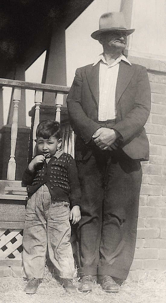 Momaday and his maternal grandfather, Theodore Scott. (Photo: Courtesy Jill Momaday)