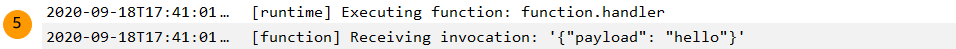 Runtime invokes handler