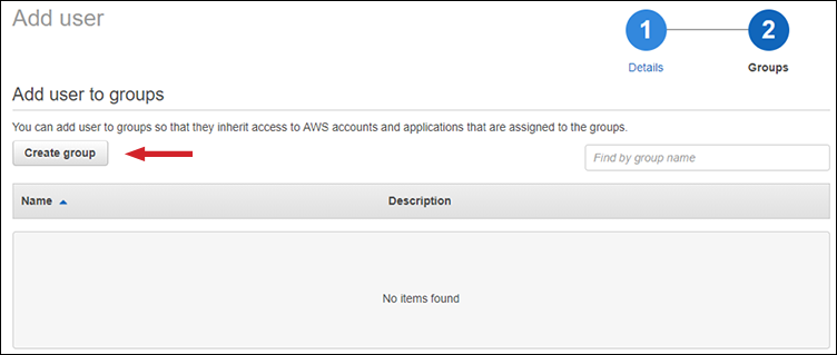 Figure 5: Creating a group