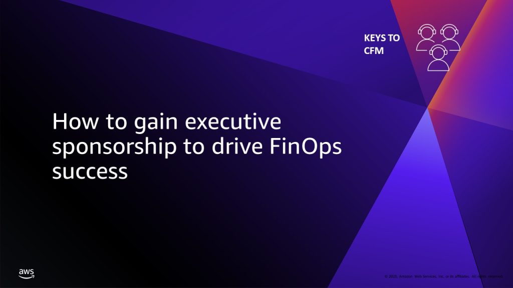 executive sponsorship for finops success