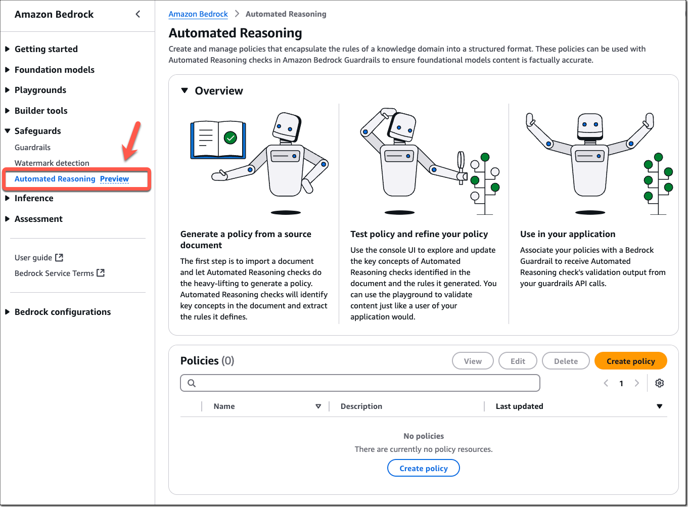 Automated Reasoning checks in Amazon Bedrock Guardrails