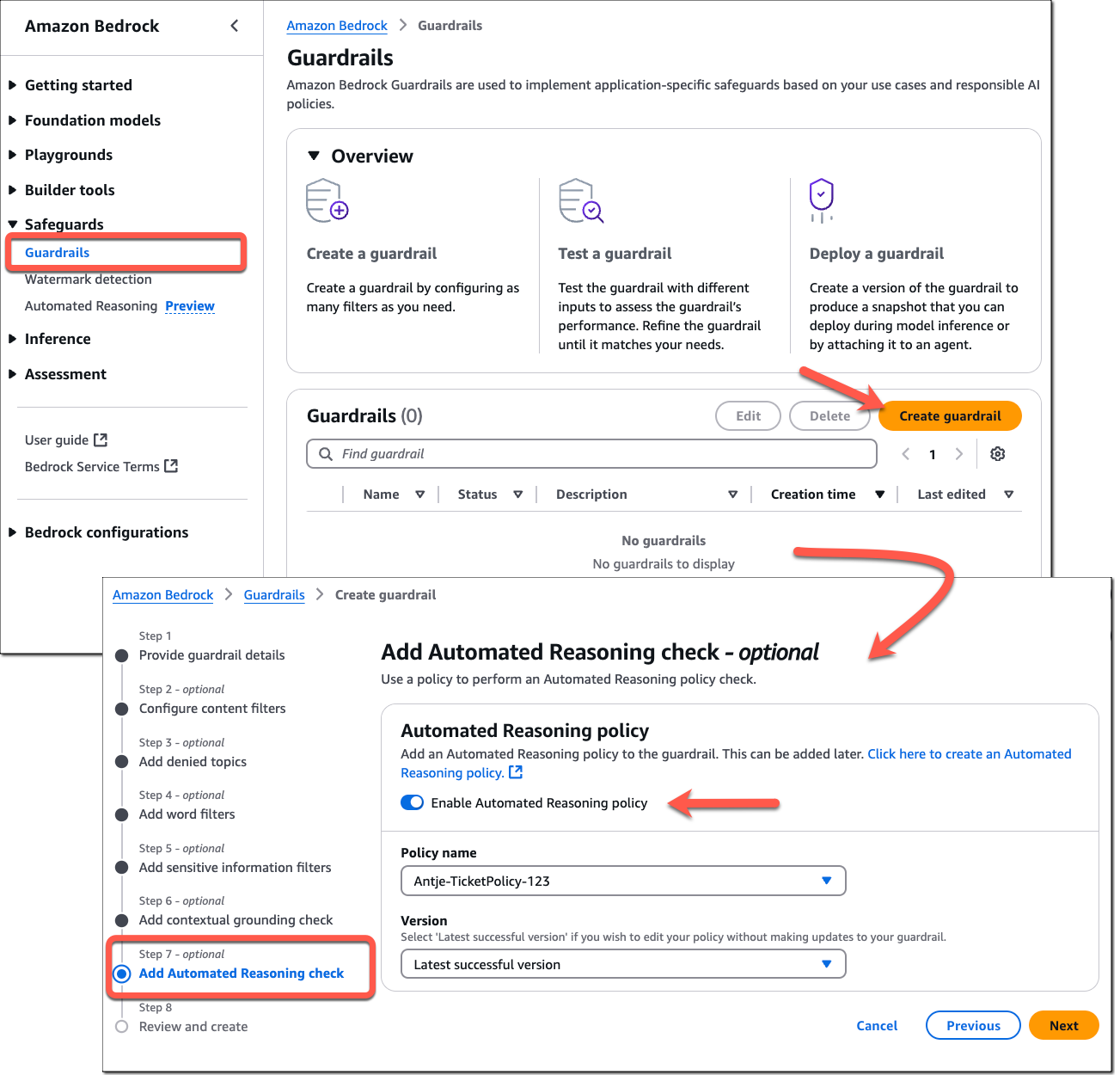 Automated Reasoning checks in Amazon Bedrock Guardrails