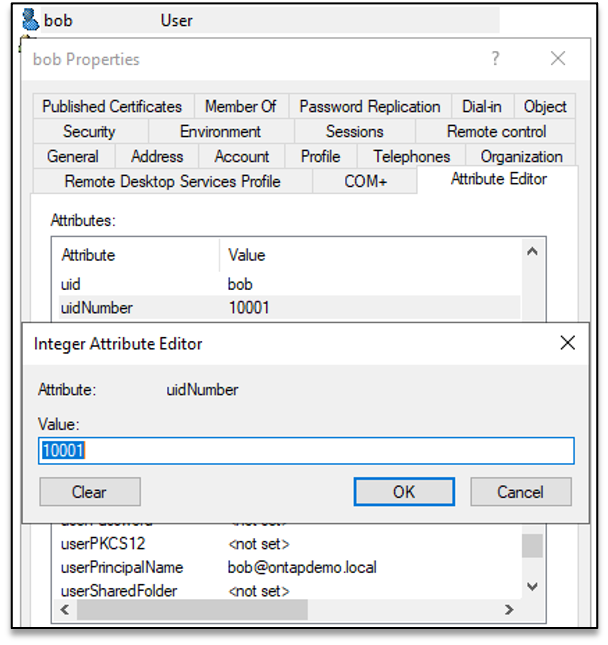 Figure4 Active Directory user properties