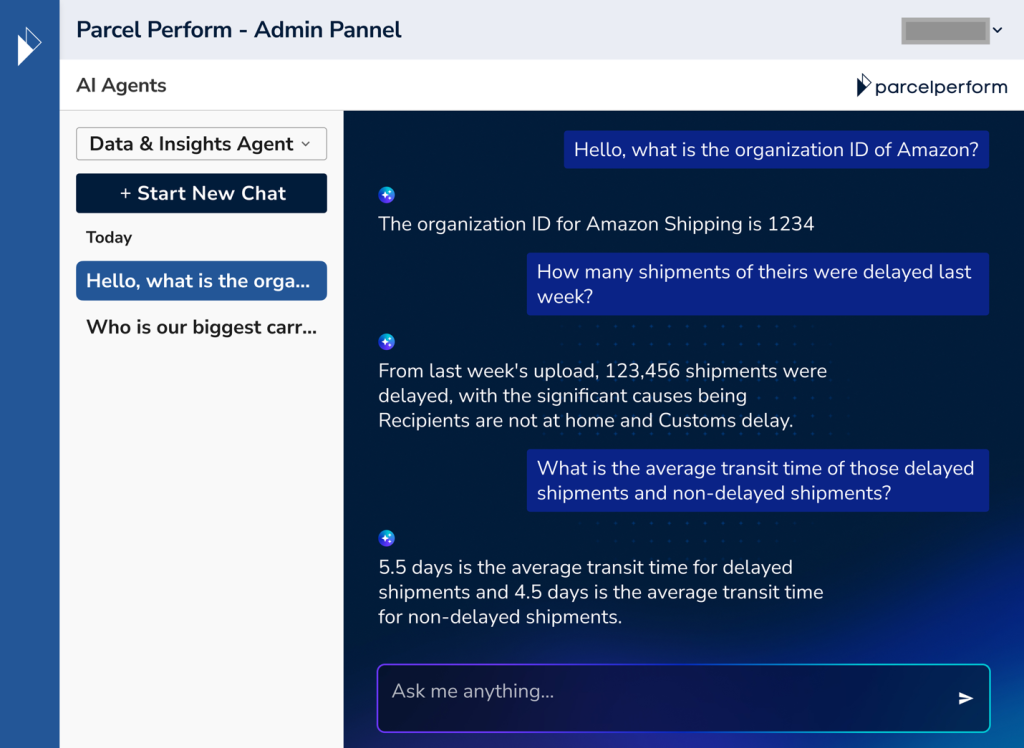 A screenshot of the AI assistant