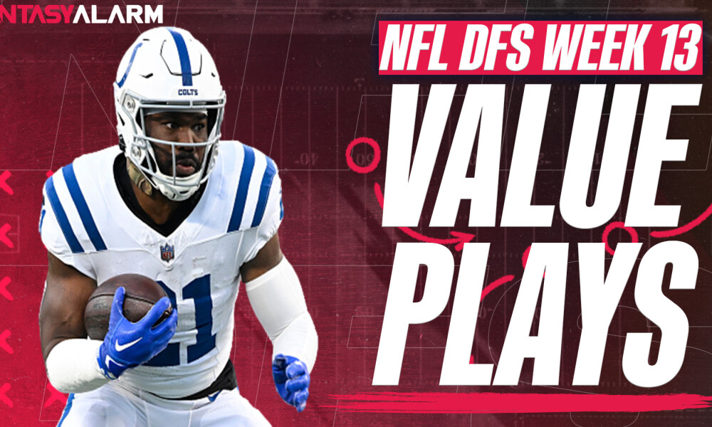 2023 NFL DFS Week 13 Value Plays