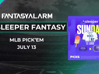 Sleeper MLB Fantasy Picks Today - Saturday, 7/13: Projections For DFS + Promo