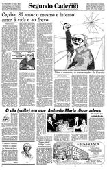 15 de Outubro de 1984, Segundo Caderno, página 1