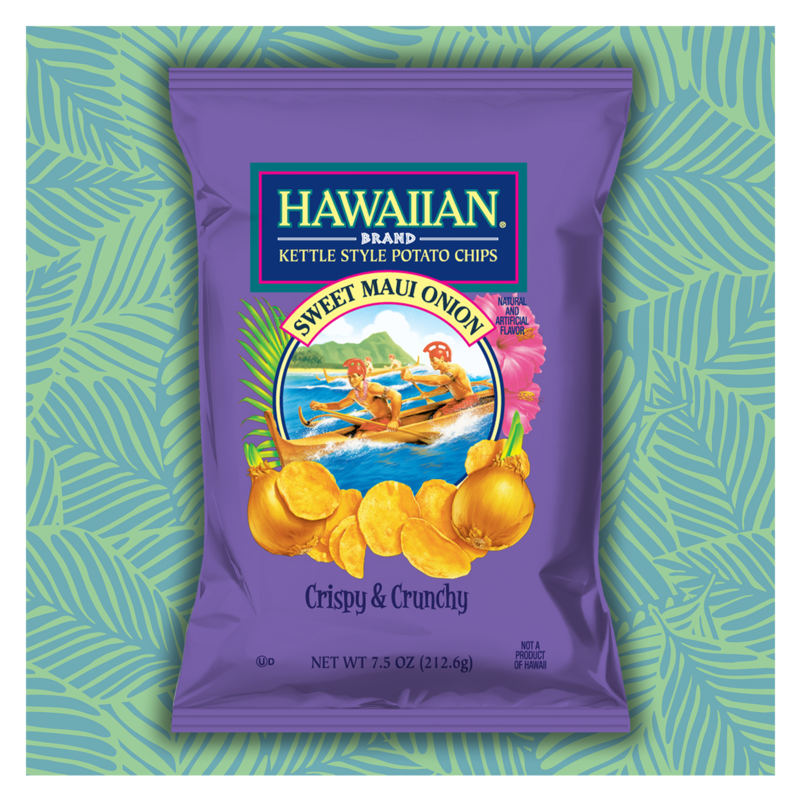 Hawaiian Sweet Maui Onion Kettle Style Potato Chips 7 5oz Snacks Fast Delivery By App Or Online