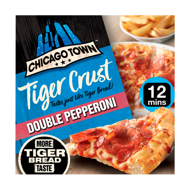 Chicago Town Pizza Kitchen Tiger Crust Deli Pepperoni Pizza 320g Frozen Fast Delivery By App Or Online