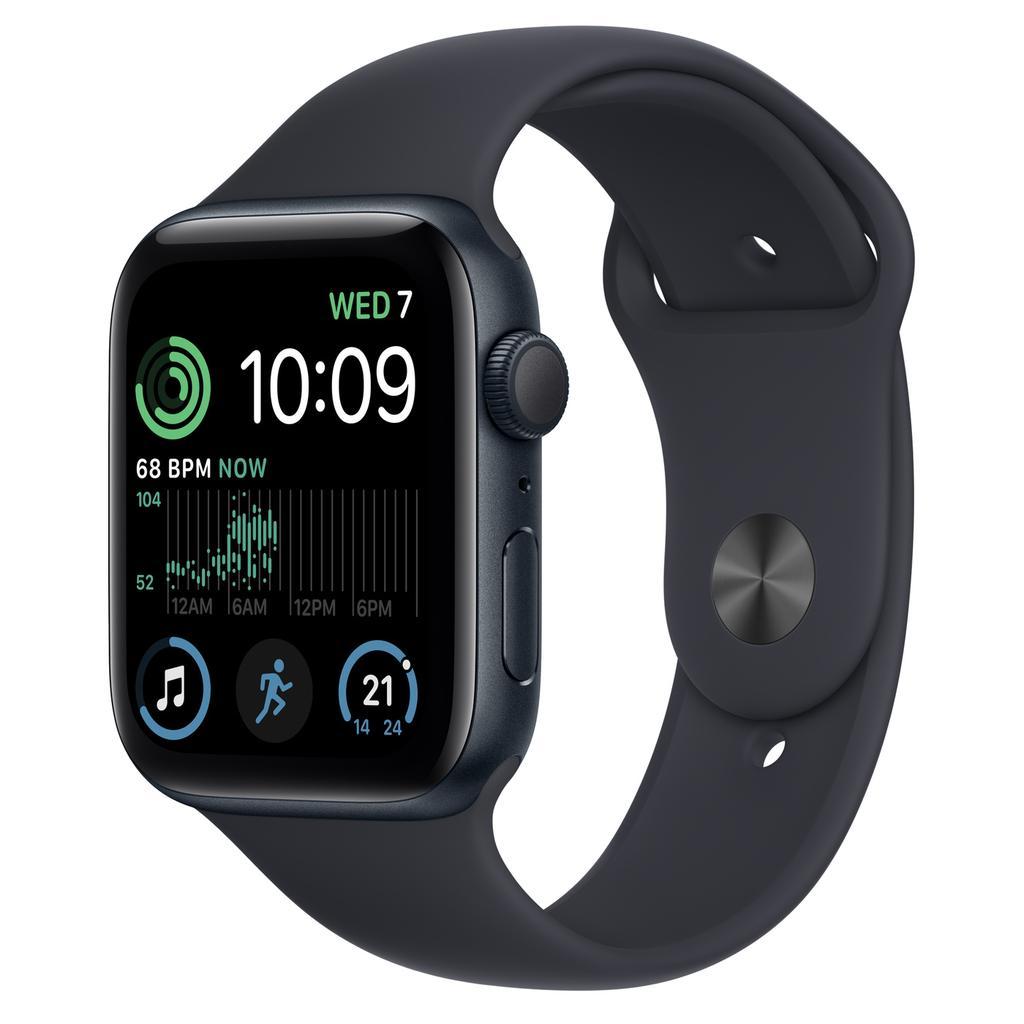 Apple Watch (Series SE) September 2022 - Wifi Only - - Aluminium Midnight - Sport band Black