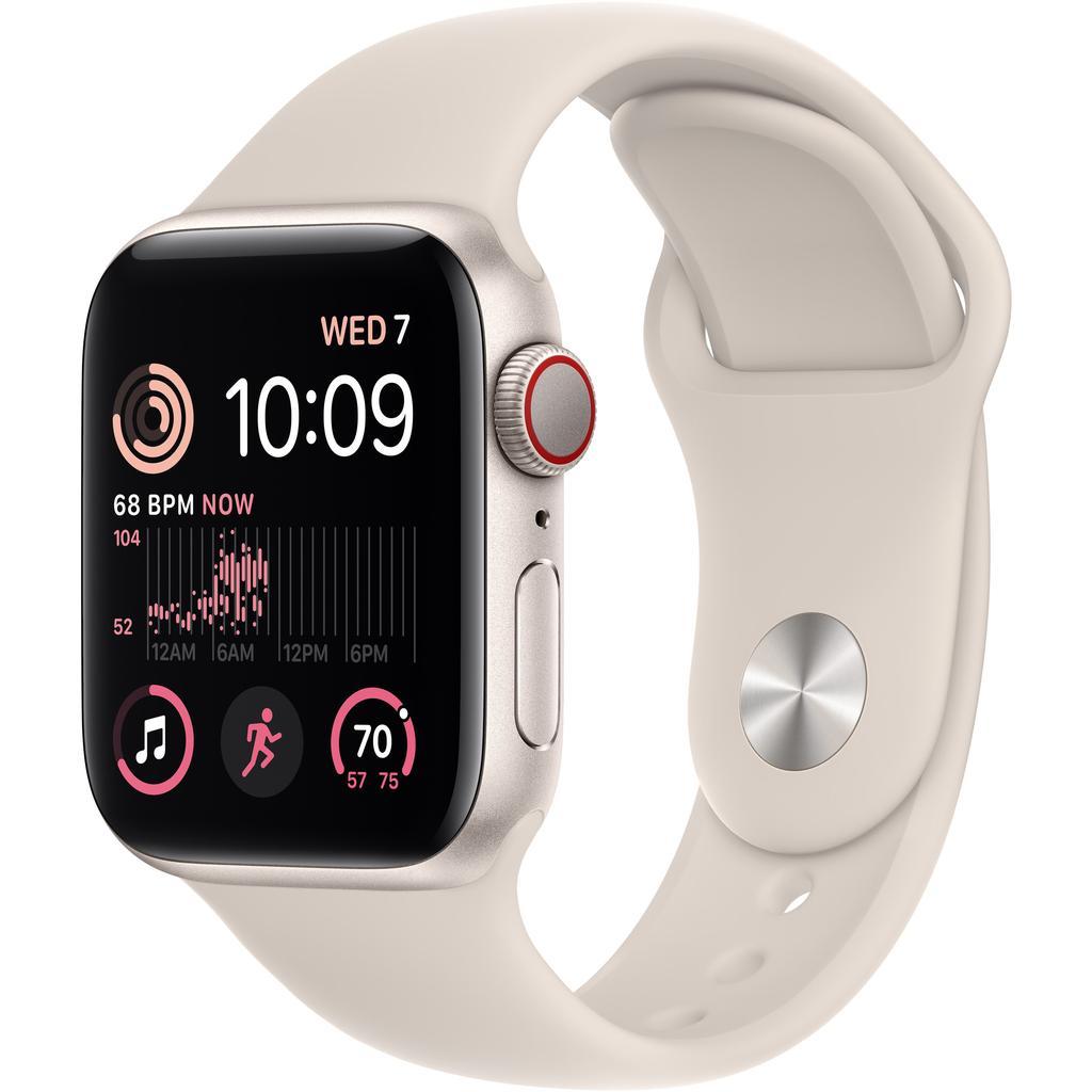 Apple Watch (Series SE) September 2022 - Cellular - - Aluminium Starlight - Sport band Beige